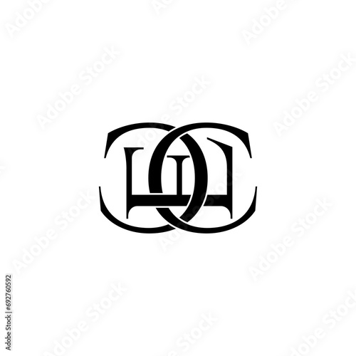 cec typography letter monogram logo design