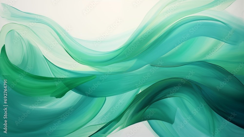 Obraz premium Abstract background organic green lines.