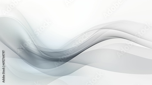 Abstract White Wave Background.