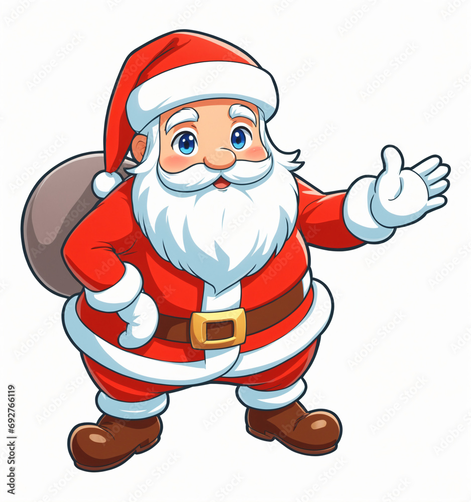 Cute christmas santa claus illustration