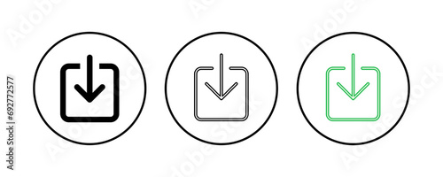 Free Download Download icon set. Download vector icon - GFXLoad