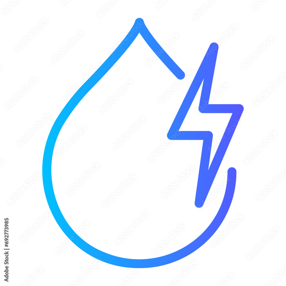 hydro gradient icon hydro gradient icon