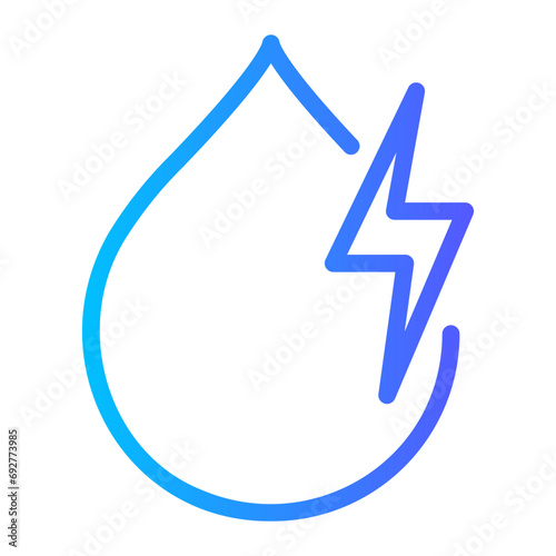 hydro gradient icon