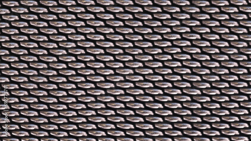 Close-up Knitted Chain, Metallic, Macro