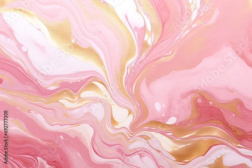 Pink abstract fluid art. Beautiful Desktop Wallpaper. Illustration Pattern. Abstract Wallpaper. AI generated.