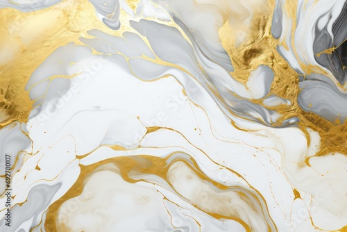 Wallpaper Mural texture gold white marble fluid illustration pattern Torontodigital.ca