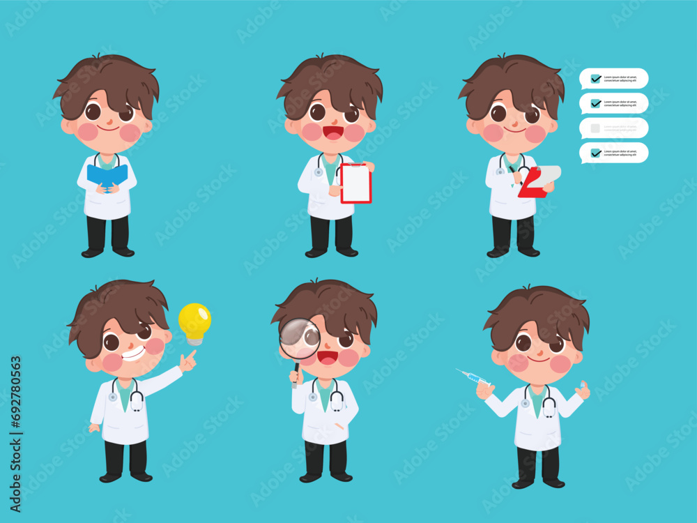 Doctor professional in hospital worker character. Patient, medical equipment, doctor, Department in hospital. Doctor professional in hospital worker character. Patient, medical equipment, doctor, Department in hospital.