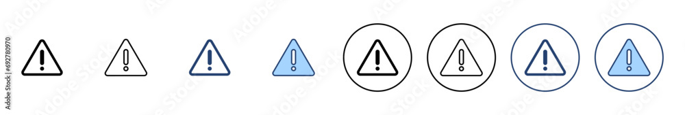 Exclamation danger icon vector. attention sign and symbol. attention sign Exclamation danger icon vector. attention sign and symbol. attention sign