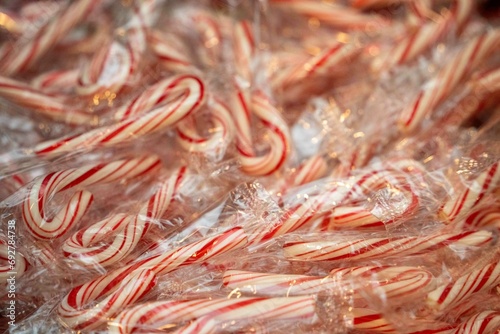 Photography red and white candy canes