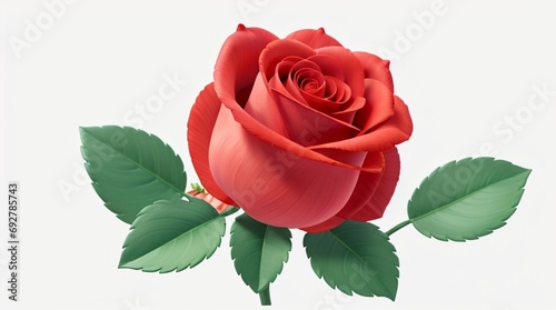 Colorful Rose flowers  floral Clipart, high quality resolution, beautiful flowers, 3d  design. 