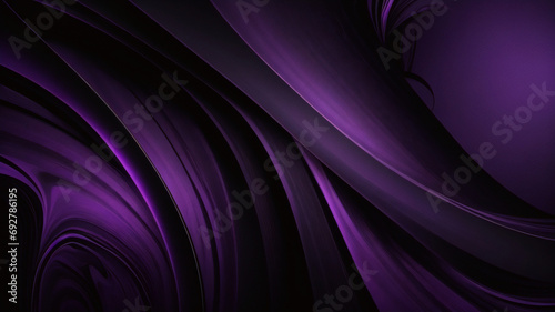 Tief dunkelviolettes Neonlicht-Aquarell auf schwarzem Hintergrund. Aquarell-Leinwand mit Papierstruktur für kreatives Design mit Kratzern. Abstrakte kosmische violette Tintenstruktur, Wasserfarben-Far