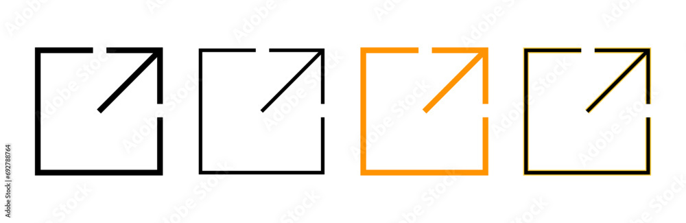 External link icon set for web and mobile app. link sign and symbol. hyperlink symbol External link icon set for web and mobile app. link sign and symbol. hyperlink symbol