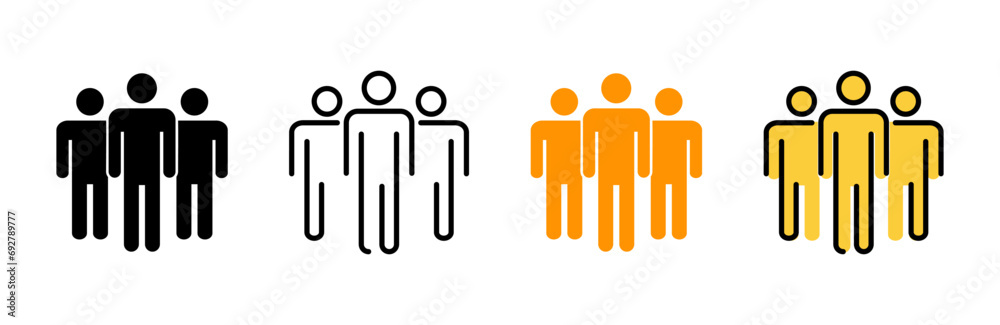 People icon set vector. person sign and symbol. User Icon vector People icon set vector. person sign and symbol. User Icon vector