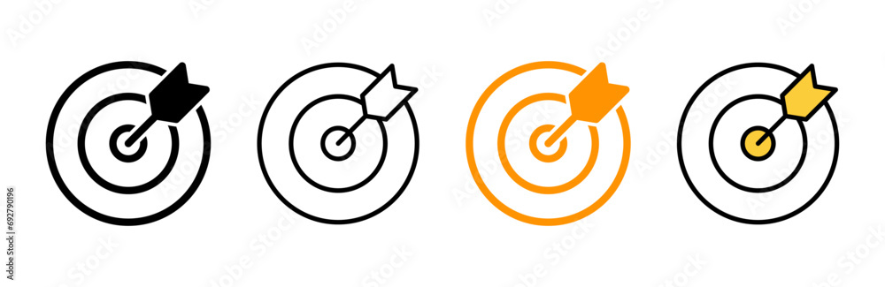 Target icon set vector. goal icon vector. target marketing sign and symbol Target icon set vector. goal icon vector. target marketing sign and symbol