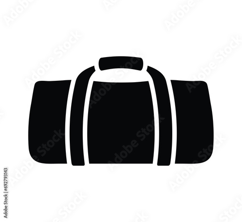 black duffel bag