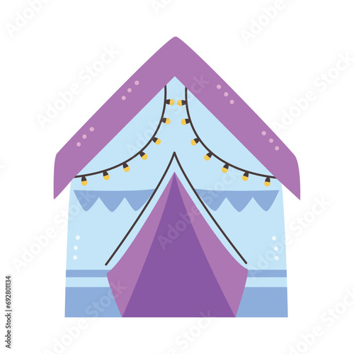 girl tent colored