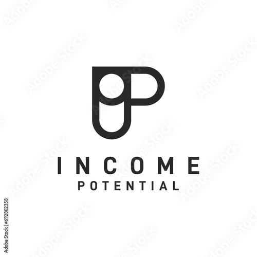letter IP Logo Design for Industrial Companies