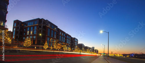 Bridge Park with Christmas Lights, Dublin, Ohio