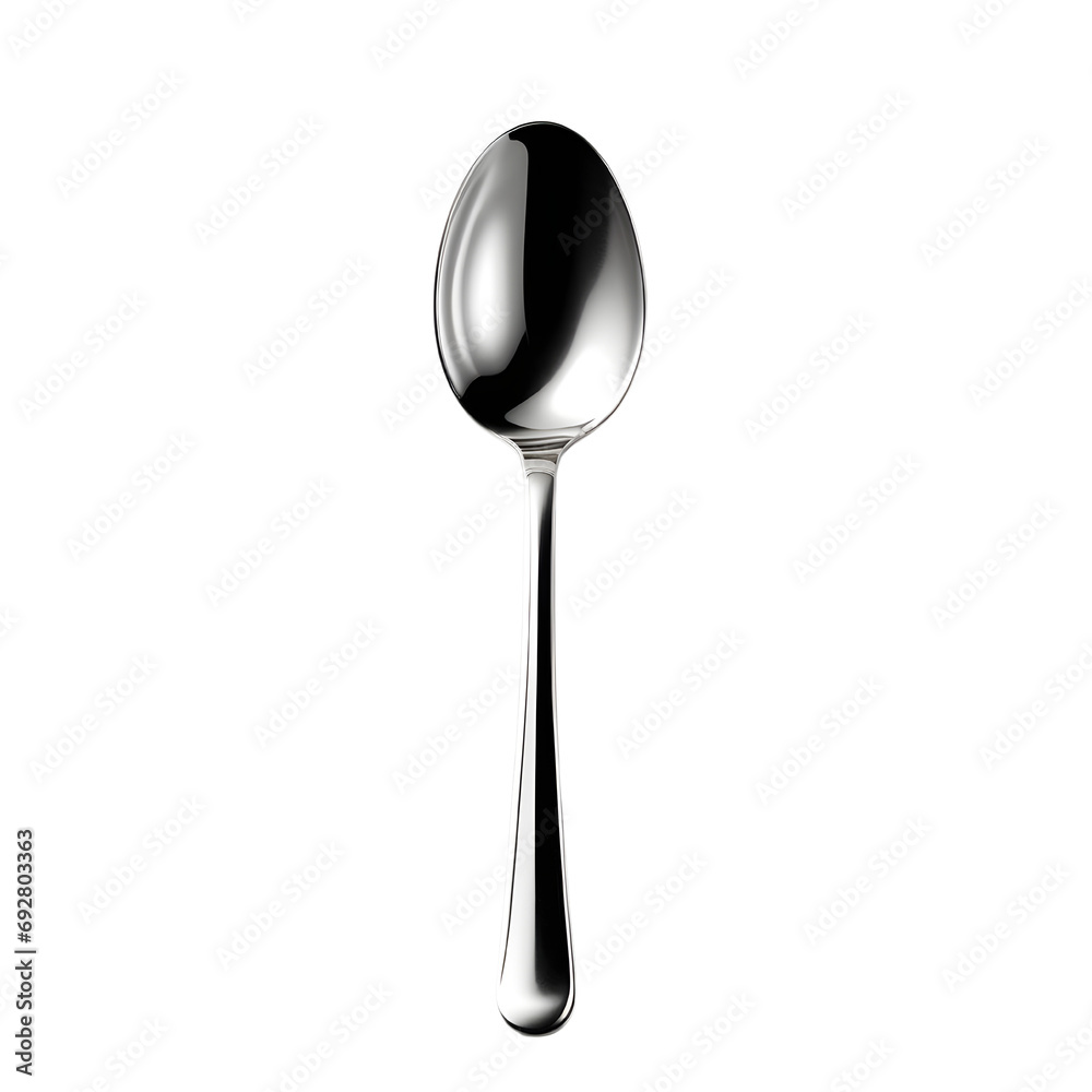 Silver spoon isolated on white background. Silver spoon isolated on white background.