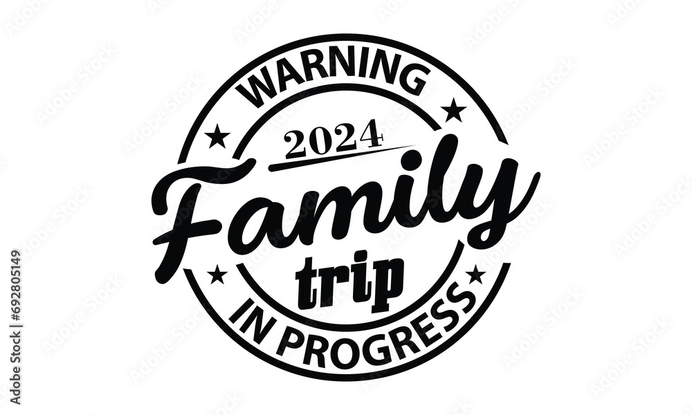 2024 Family Trip Vector and Clip Art