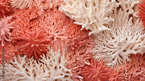 Coastal Coral Canvas background