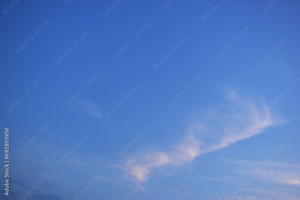 beautiful blue sky and white fluffy cloud with in the evening, natural background beautiful blue sky and white fluffy cloud with in the evening, natural background