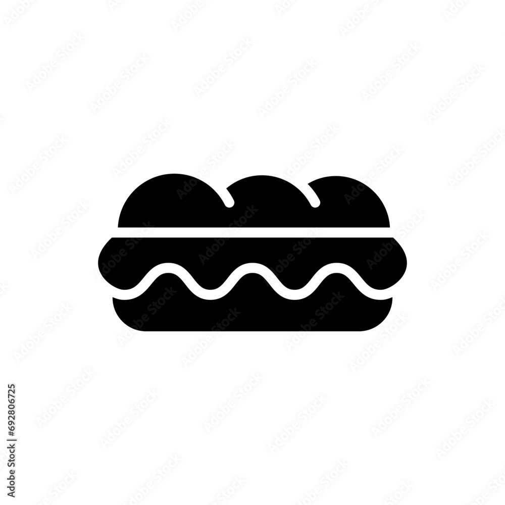 sandwich icon vector, fast food icon sandwich icon vector, fast food icon