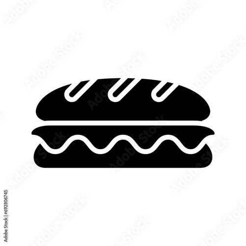 sandwich icon vector, fast food icon