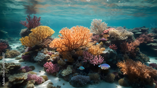 The coral reefs are diverse ecosystems important for marine lifes