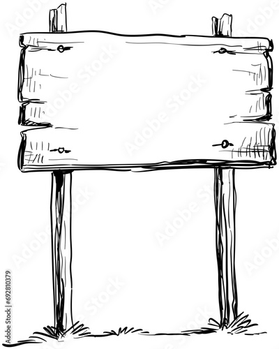 direction sign handdrawn illustration