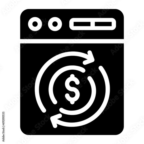 money laundering Solid icon