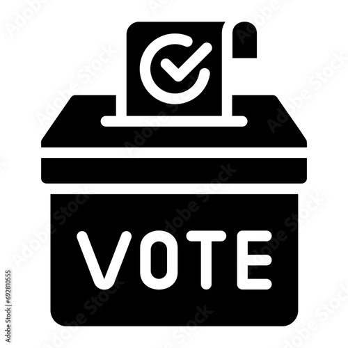 ballot box Solid icon