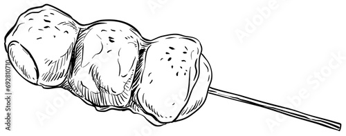 dango handdrawn illustration