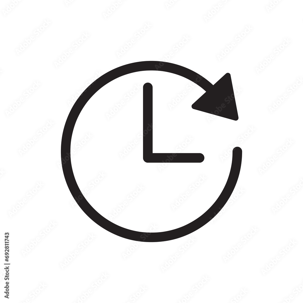 Time sign. Alarm, clock icon, vector flat trendy style illustration on white background..eps Time sign. Alarm, clock icon, vector flat trendy style illustration on white background..eps