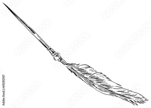 quill handdrawn illustration