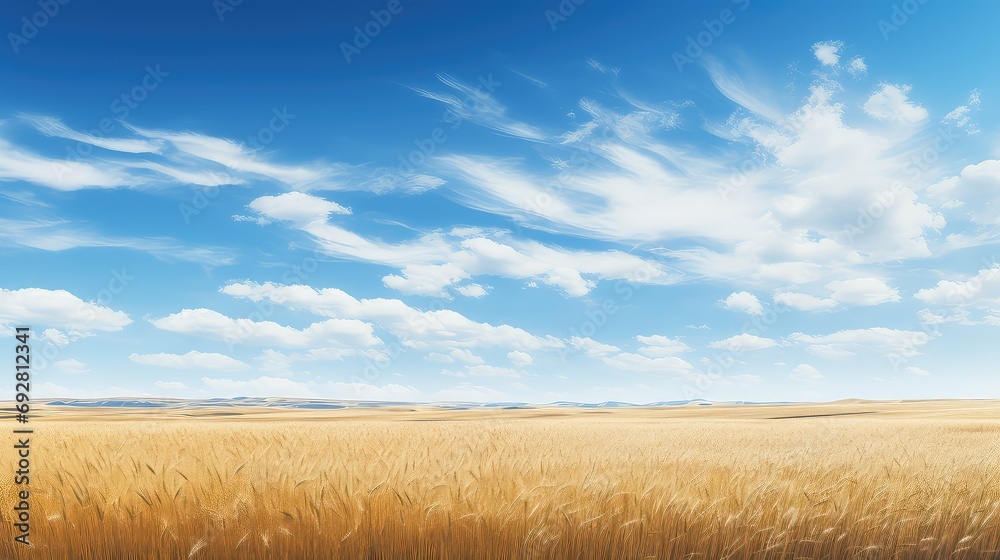 horizon prairies landscape vast illustration plains meadows, wildflowers bison, cattle wheat horizon prairies landscape vast