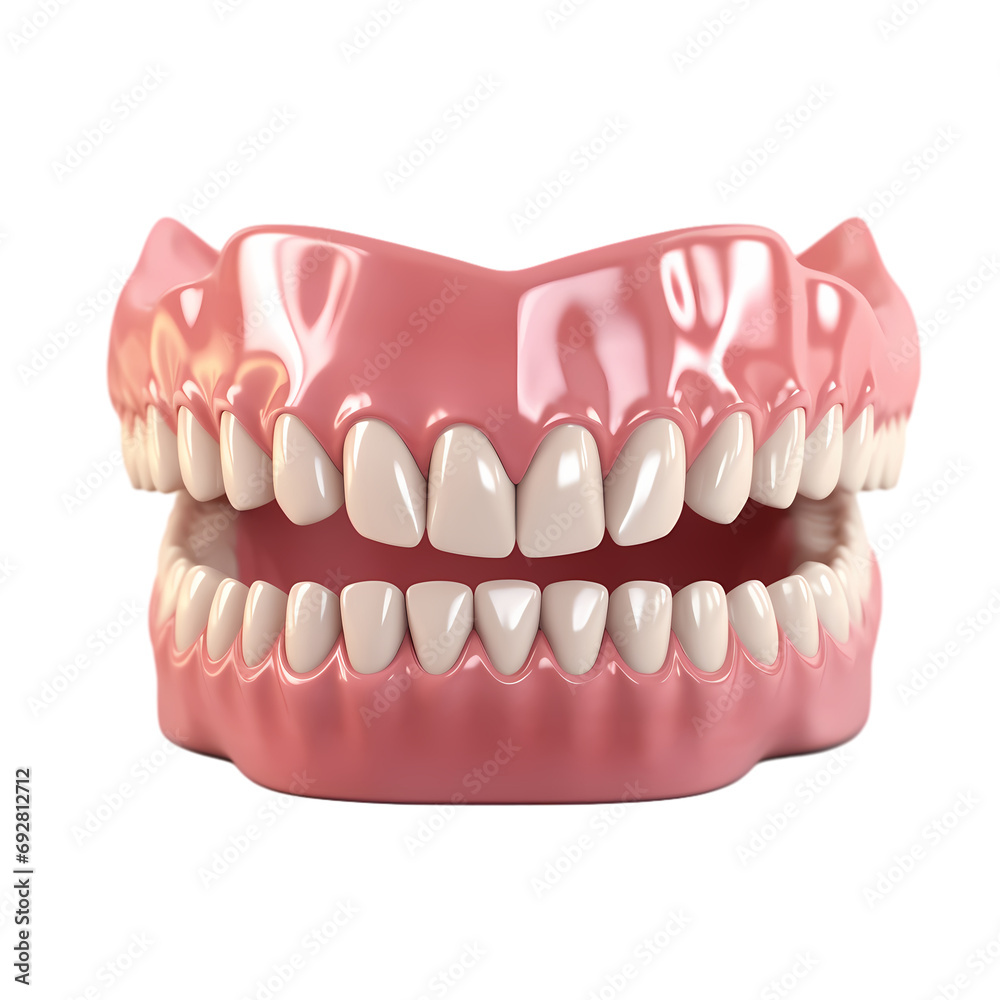 Dentures isolated on transparent background Dentures isolated on transparent background