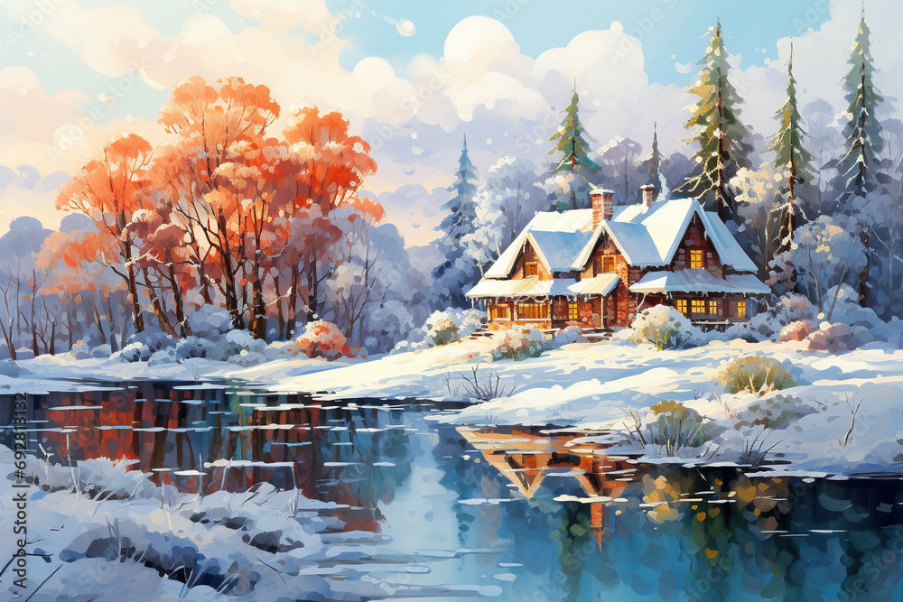 Fototapeta premium Winter background winter wallpaper winter background wallpaper winter image winter deisgn