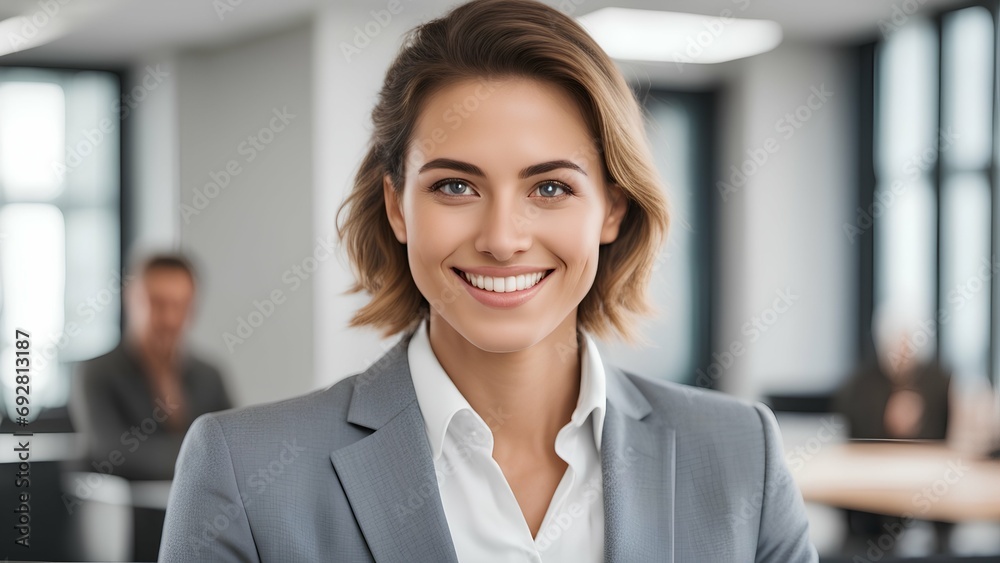portrait of a smiling businesswoman portrait of a smiling businesswoman