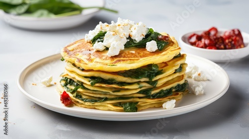 sweet lunch pancake food illustration fluffy syrup, butter toppings, blueberry banana sweet lunch pancake food