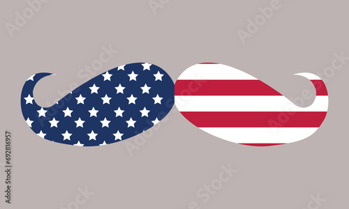 American Moustache Vector and Clip Art