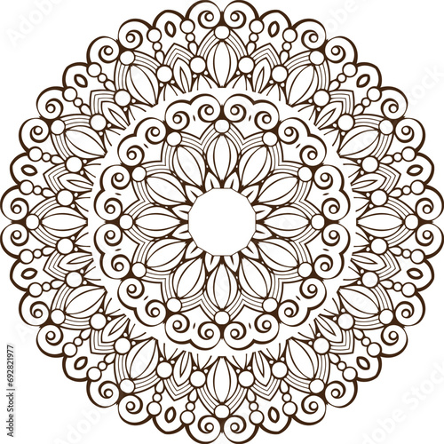 vector lineal mandala background