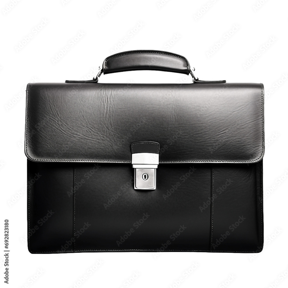 briefcase, transparent background, isolated image, generative AI