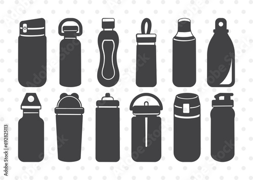 School Drinks Bottle SVG, Drinks Bottle Clipart, Water Pot Svg, Water Bottle Svg, Drinks Bottle Bundle,