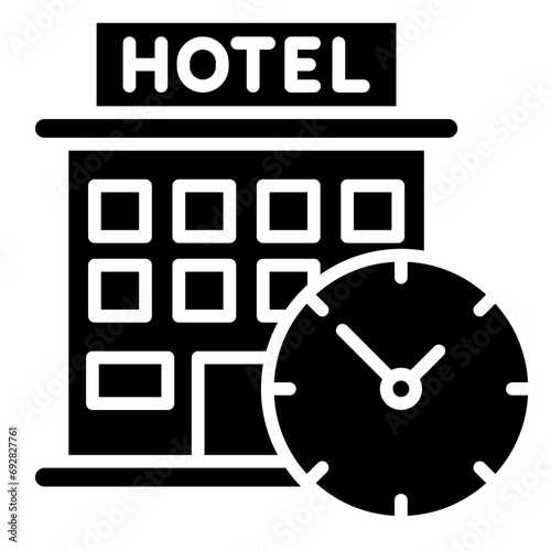 Hotel Reservations icon line vector illustration