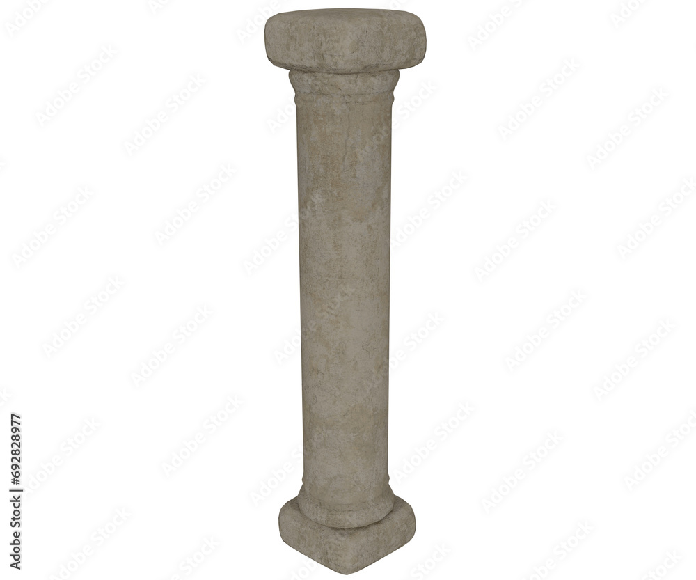 3d render of ancient pillar of sacred temples 3d render of ancient pillar of sacred temples