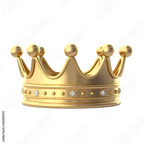 Crown isolated on transparent background