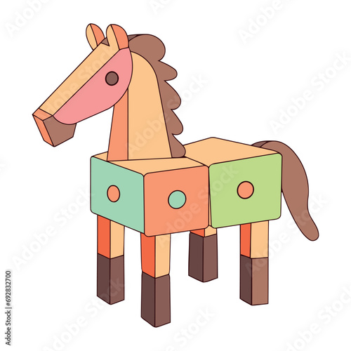 wood toy horse