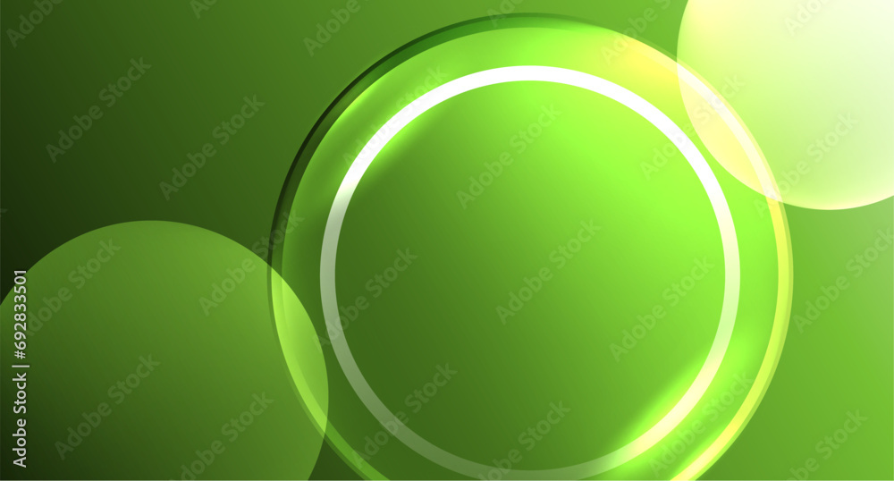 Neon glass circle copyspace for your text or product presentation geometric background. Vector illustration For Wallpaper, Banner, Background, Card, Book Illustration, landing page Neon glass circle copyspace for your text or product presentation geometric background. Vector illustration For Wallpaper, Banner, Background, Card, Book Illustration, landing page