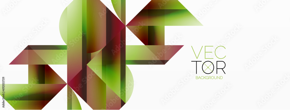 Gradient color triangles and circles on white. Dynamic blend creating captivating visual impact. Geometric background for digital designs, presentations, website banners, social media posts Gradient color triangles and circles on white. Dynamic blend creating captivating visual impact. Geometric background for digital designs, presentations, website banners, social media posts